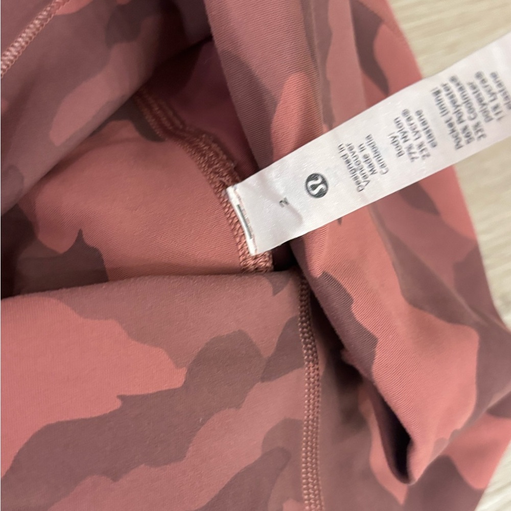 Lululemon Pink Camo Leggings